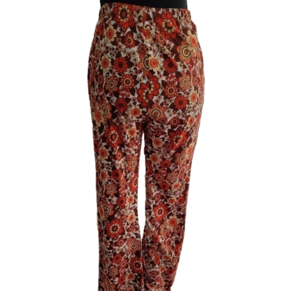 Floral Stretchy Flared Legging Size Small